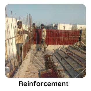 Steel reinforcement installation by KBSOL Energetics LLP