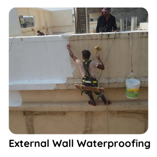 External wall waterproofing treatment by KBSOL Energetics LLP