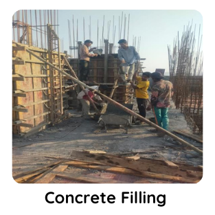 Concrete filling work by KBSOL Energetics LLP