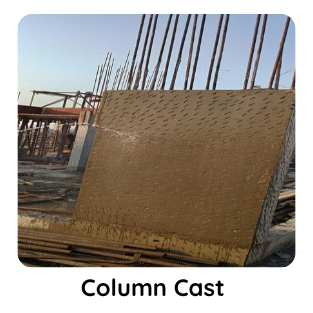Column casting work by KBSOL Energetics LLP